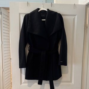 Tahari Black Trench Coat